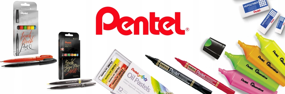 Superb rašiklis - Pentel - smulkus antgalis - raudona rašalas