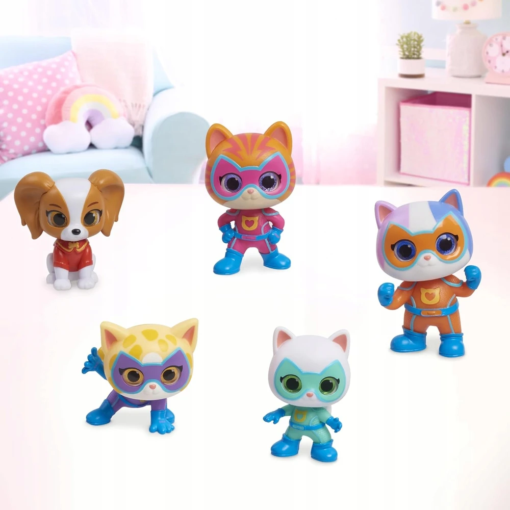 Superkitties DISNEY JUNIOR SUPERCATS SUPER KITITIES 5 FIGURINŲ RINKINYS KATINŲ KOMANDA