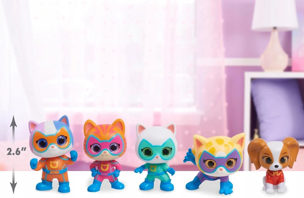 Superkitties DISNEY JUNIOR SUPERCATS SUPER KITITIES 5 FIGURINŲ RINKINYS KATINŲ KOMANDA