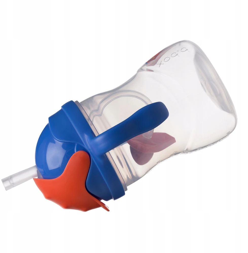 Superman b.box Vandens butelis su pasvertu šiaudeliu, 240 ml