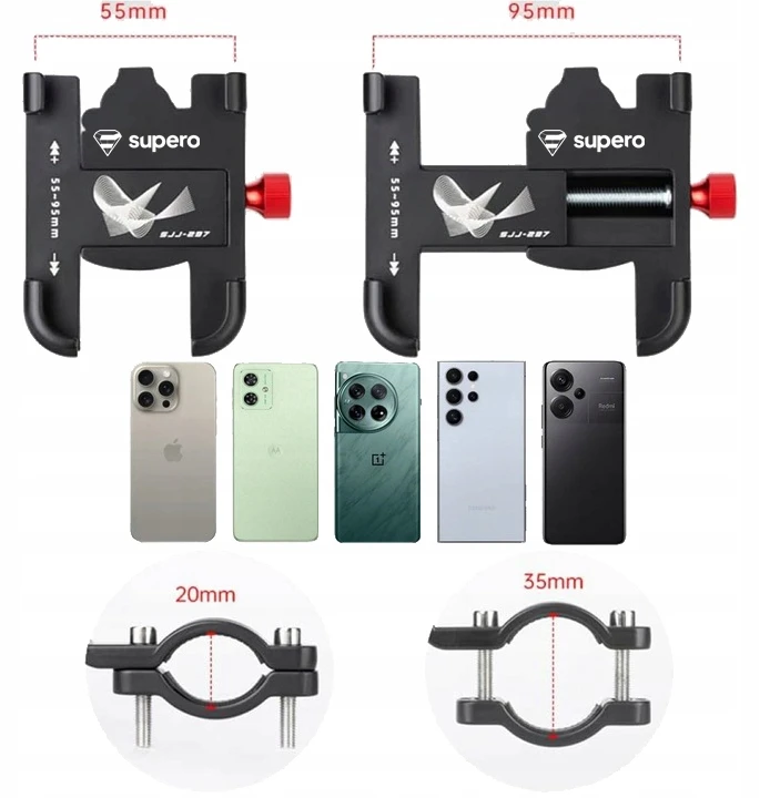 Supero ALUMINIUMINIS DVIRAČIO TELEFONO LAIKIKLIS MOTOCIKLO, MOTOROLERIO, VEIKIMEČIO VARENUI