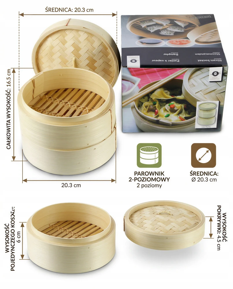 Supplemedica 20,3 CM 3 VIENŲ RINKINYS BAMBUKUI GARINTI