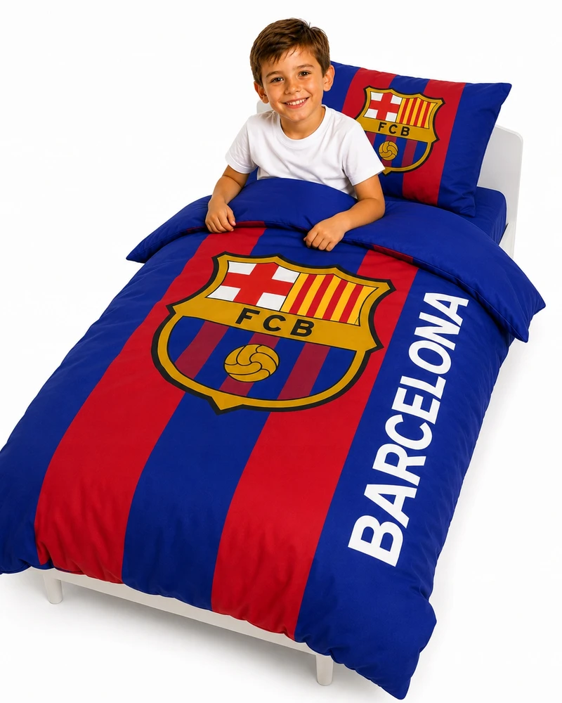 Supreme Style FC Barcelona patalynės komplektas 135 x 200 cm Licencijuotas Lewandowski Szczęsny