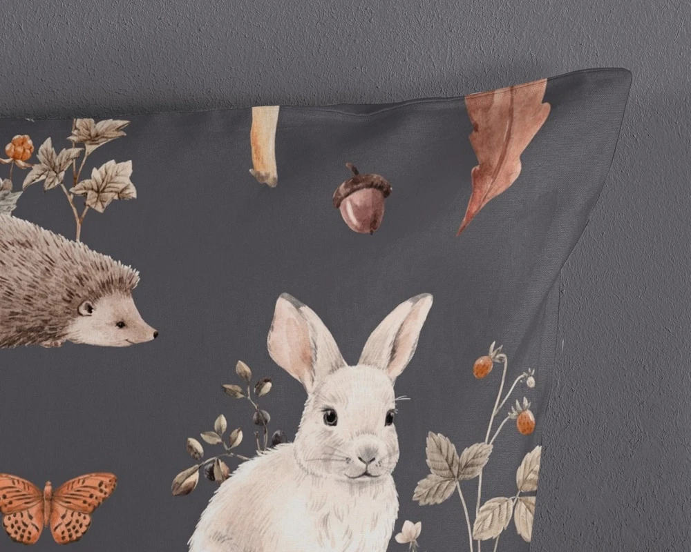 Patalynės komplektas Supreme Style Patalynė 140x200 Leśne Zwierzęta Lisek Sarenka mikrofibra dvipusė