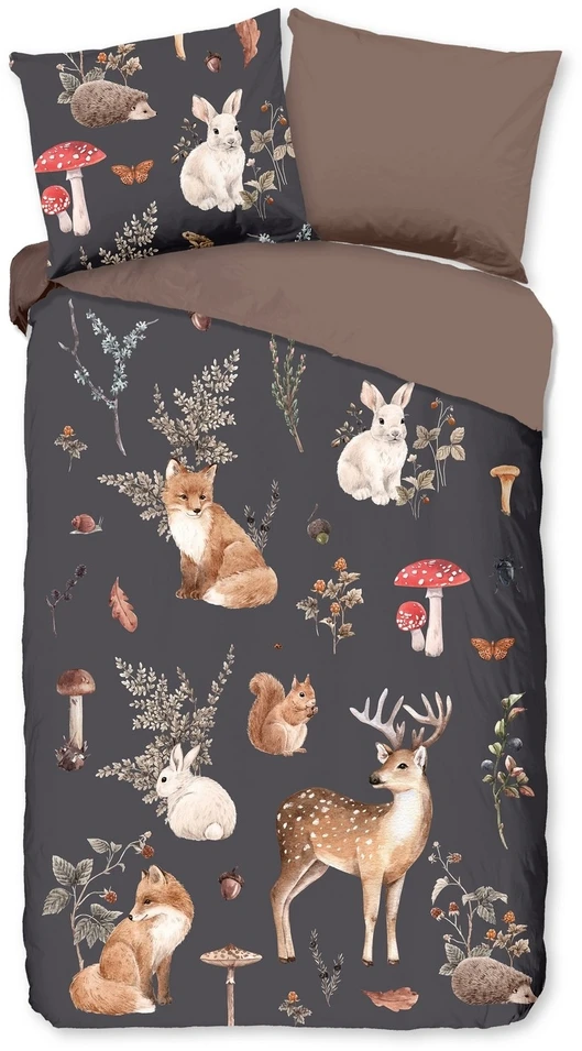 Patalynės komplektas Supreme Style Patalynė 140x200 Leśne Zwierzęta Lisek Sarenka mikrofibra dvipusė