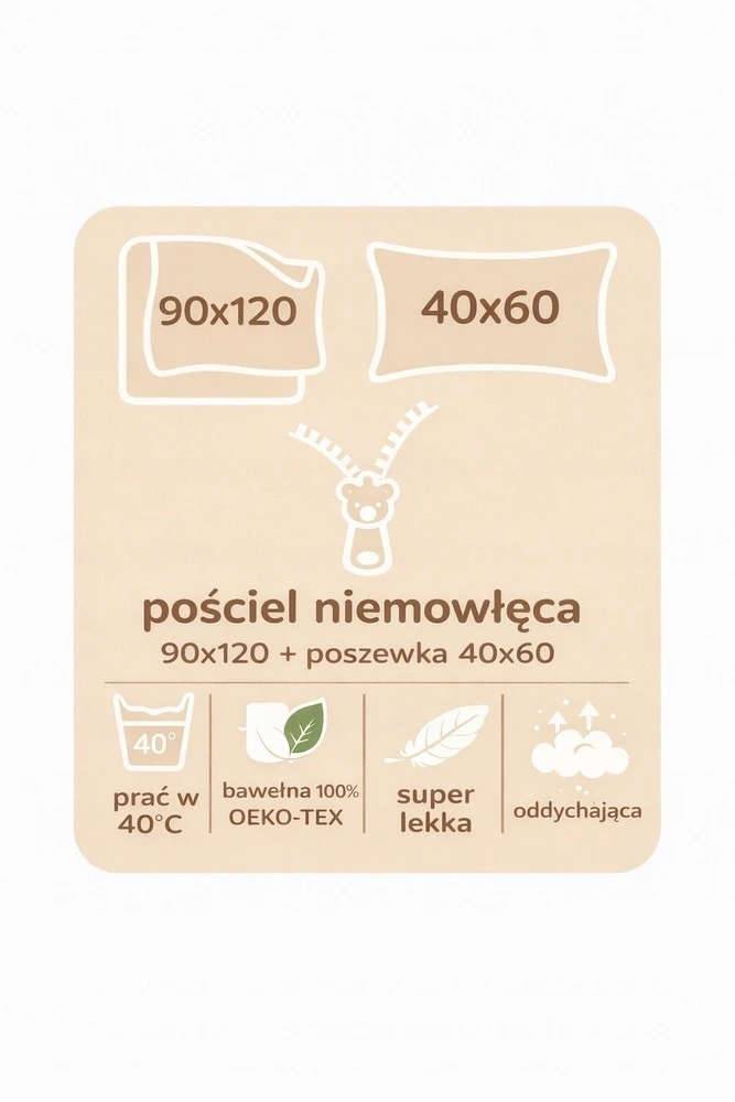 Supreme Style Patalynė 90x120 dziecięca do łóżeczka traktor wieś kotek owieczka