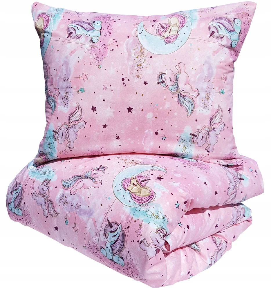 Supreme Style Patalynė jednorożec kucyki koniki pony rožinė 100x135 bawełniana do łóżeczka