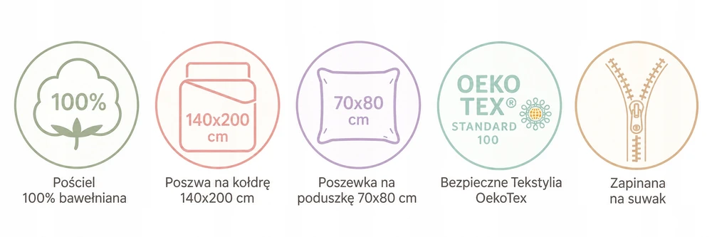Patalynės komplektas Supreme Style Patalynė Kot Kotki Koty smėlio sp. 140x200 bawełniana dvipusė