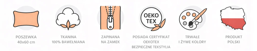 Supreme Style Užvalkalas kotki koty kocia rodzina bawełniana 40x60 dziecięca mėlyna