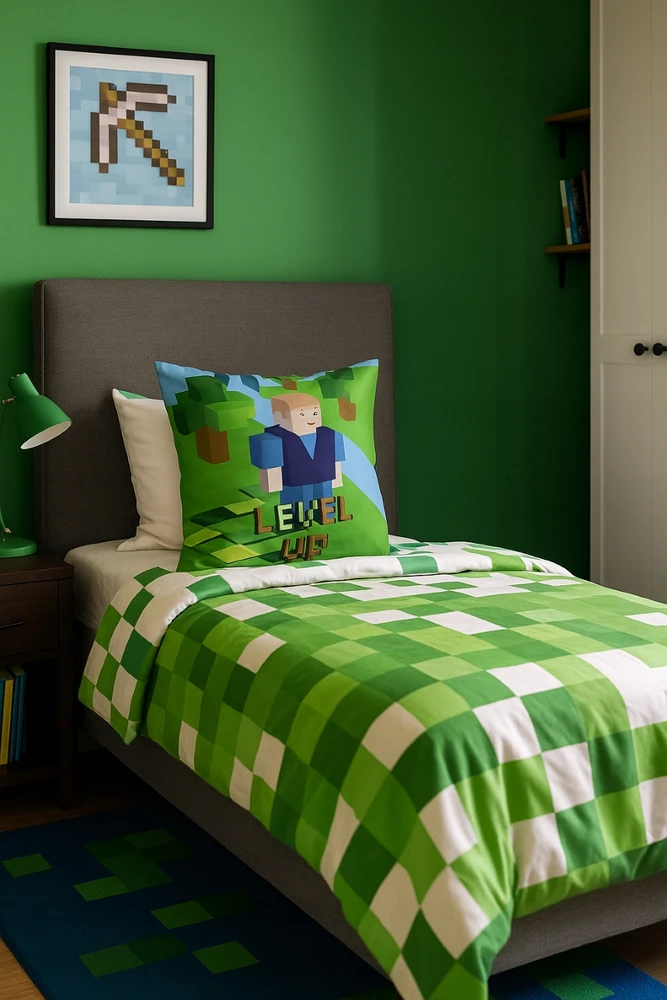 Supreme Style Užvalkalas MINECRAFT piksele Žaidimas 40x40 level up na jaśka