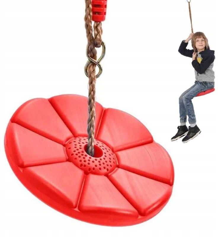 Vaikiškos sodo sūpynės su sėdynės virve, 27 cm, raudona