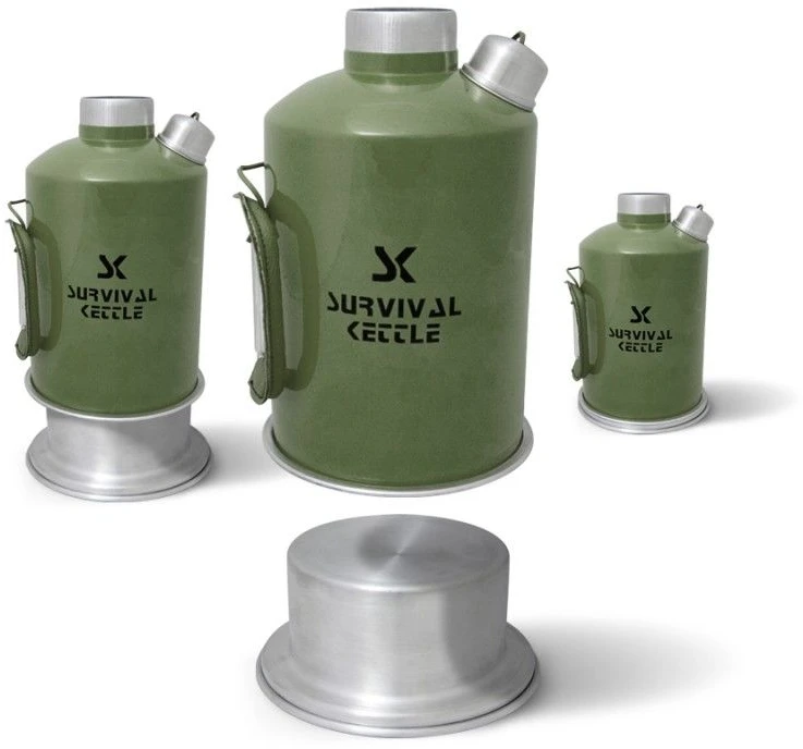 Survival Kettle Virdulis Survival Virdulys Žalias Stove, 23x16cm, žalias