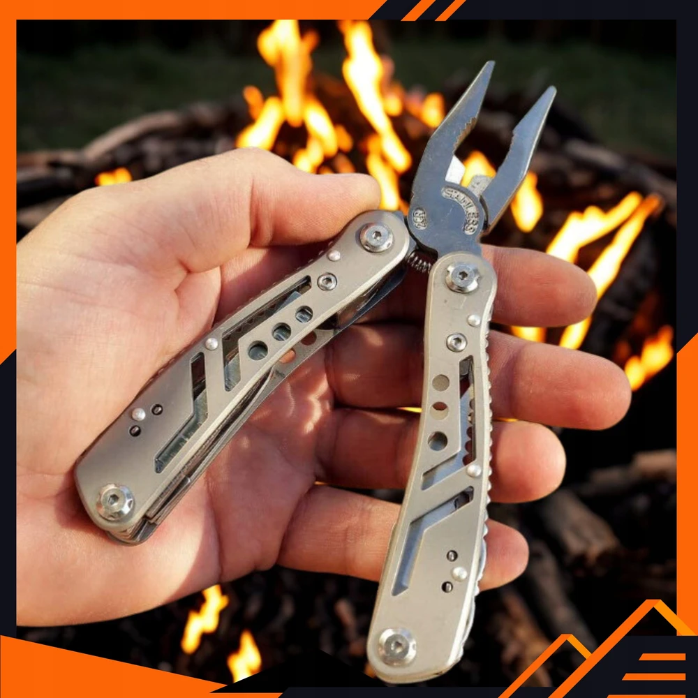 SURVIVAL MULTITOOL DAUGIAFUNKCINIAI ĮRANKIAI 24 viename ĮRANKIŲ RINKINYS SU DĖŽU