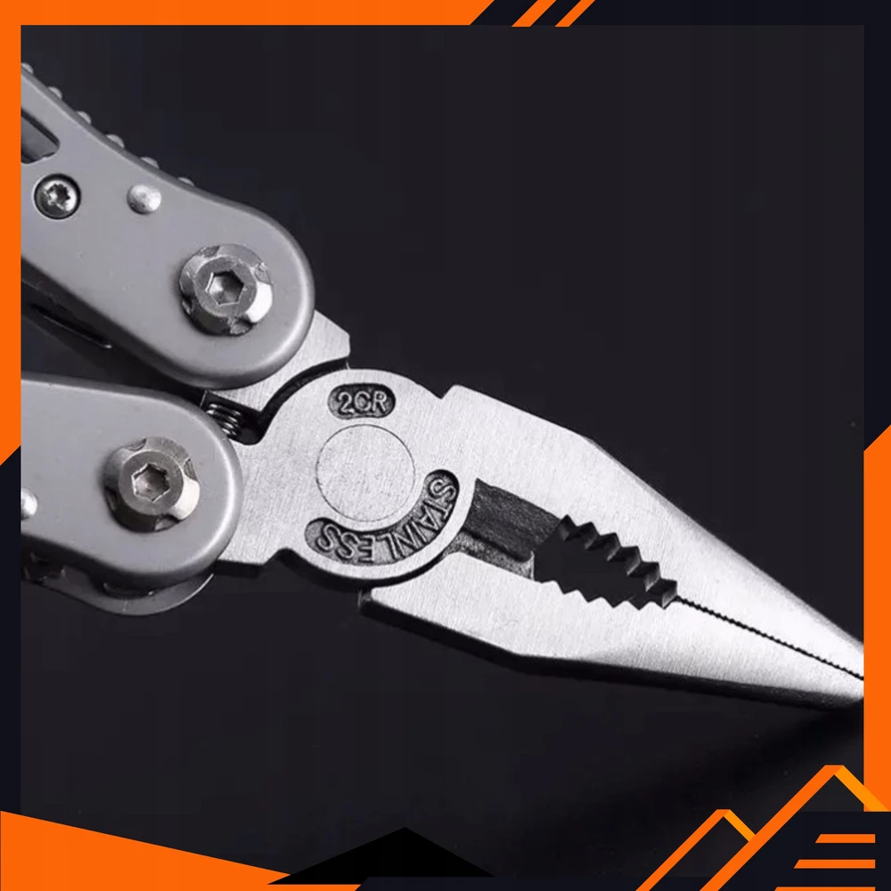 SURVIVAL MULTITOOL DAUGIAFUNKCINIAI ĮRANKIAI 24 viename ĮRANKIŲ RINKINYS SU DĖŽU