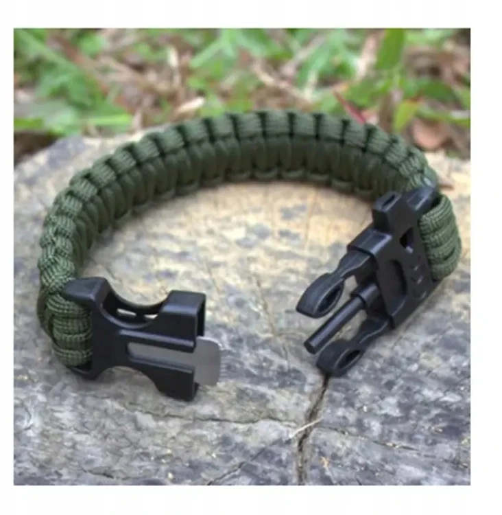 SURVIVAL PARACORD BAND BAND BRACELET Military 5in1 Bushcraft Firestarter