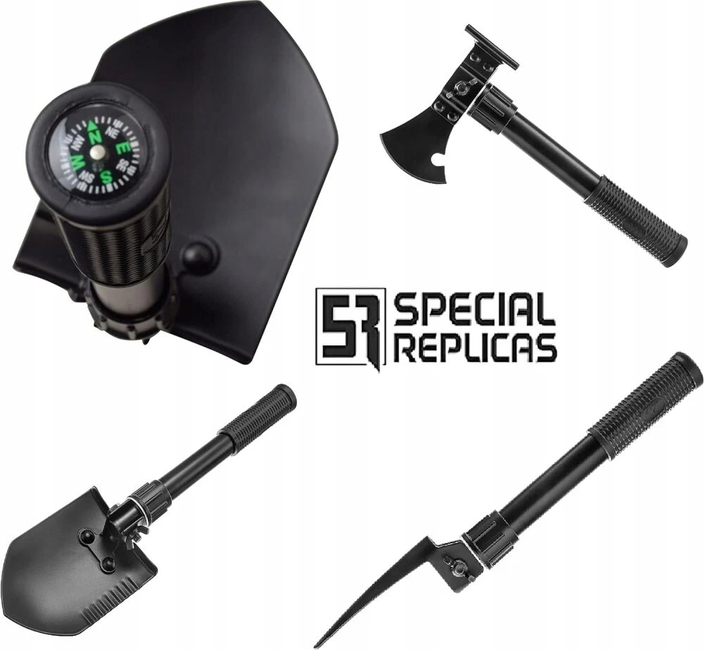 Survivor SAPERKA SURVIVAL WOJSK BŪTINAS 7IN1 Plieninis dangtelis EKSPEDICIJOMS SV-MUL001BK