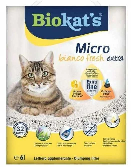 Biokat039S BIOKAT'S MICRO BIANCO FRESH EXTRA 6lt - KART. DĖŽĖ