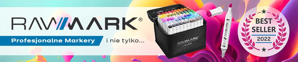 Teka Susuktos gelinės kreidelės vaikams RAWMARK 12 vnt + šepetėlis