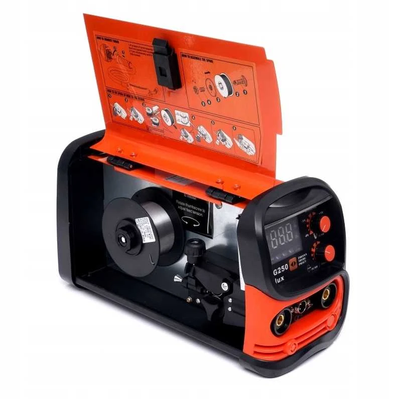Suvirinimo pusautomatis be dujų MIG / MMA / LIFT TIG 3in1 250A KRAFT&DELE KD1875