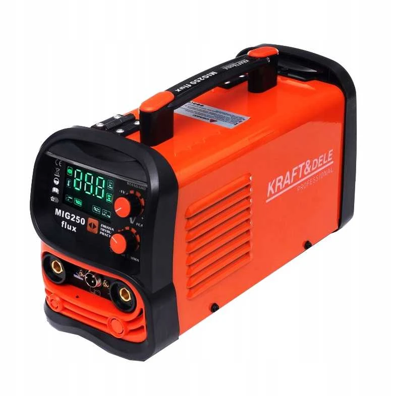Suvirinimo pusautomatis be dujų MIG / MMA / LIFT TIG 3in1 250A KRAFT&DELE KD1875