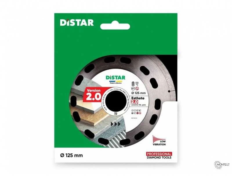 DISTAR ESTHETE 2.0 švaraus pjovimo diskas plytelėms 125mm