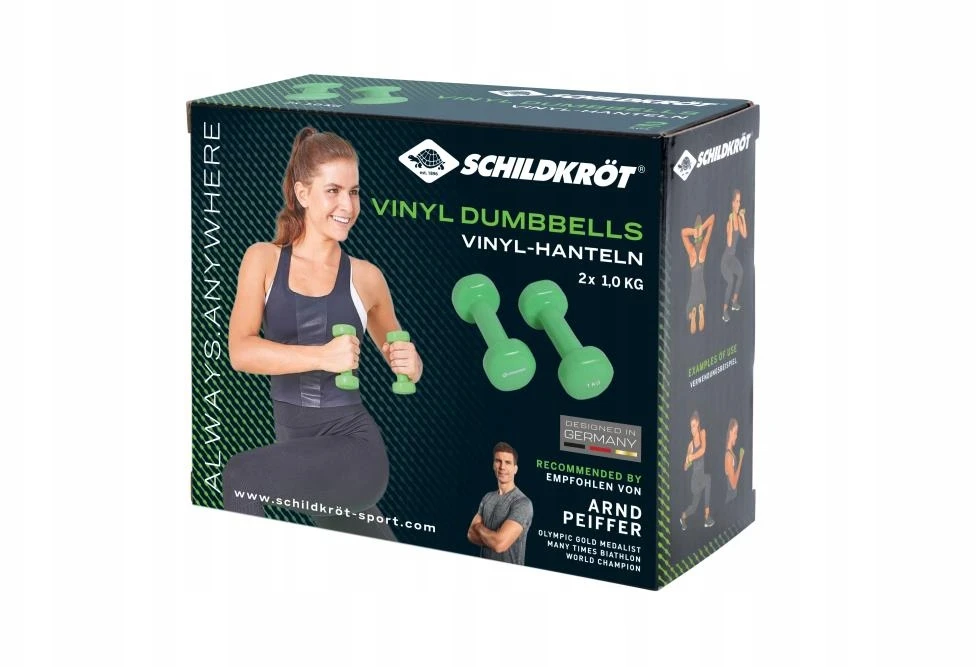 Svarmenys Schildkrot Fitness, dengti vinilu, 2x1 kg