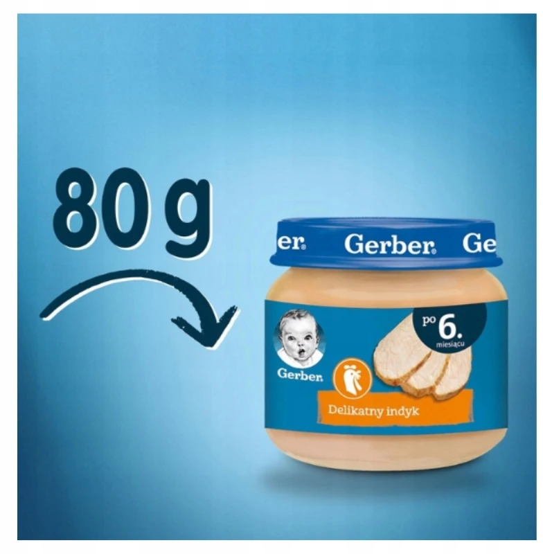 Švelni kalakutienos vakarienė nuo 6 mėnesių 80 g Gerber