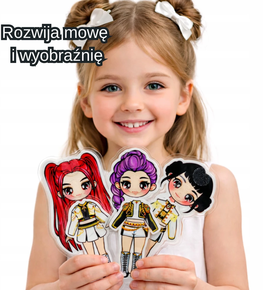 Šventinė dovana kelionės smagi K-pop edukacinė Velcro knyga