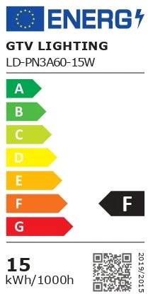 LED lemputė 15W, E27, A60, SMD2835, neutraliai balta, AC220-240V, šviesos kampas 180°, 132