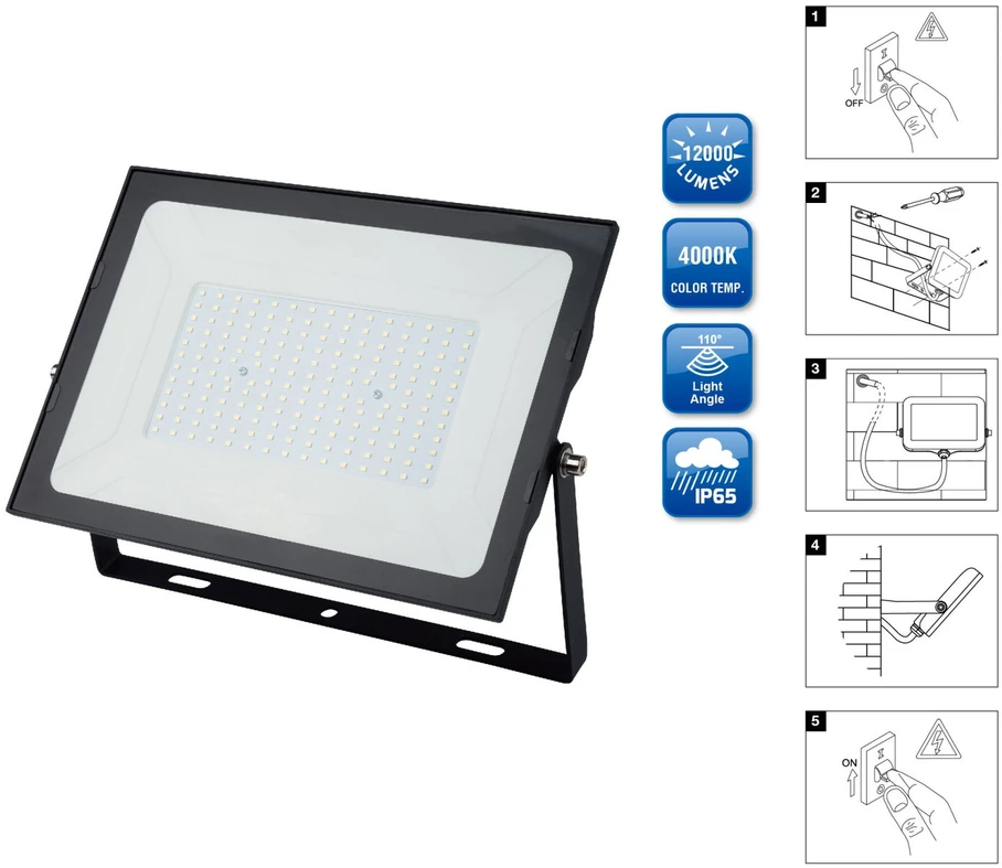 LED lauko prožektorius "TOLEDO" 100W