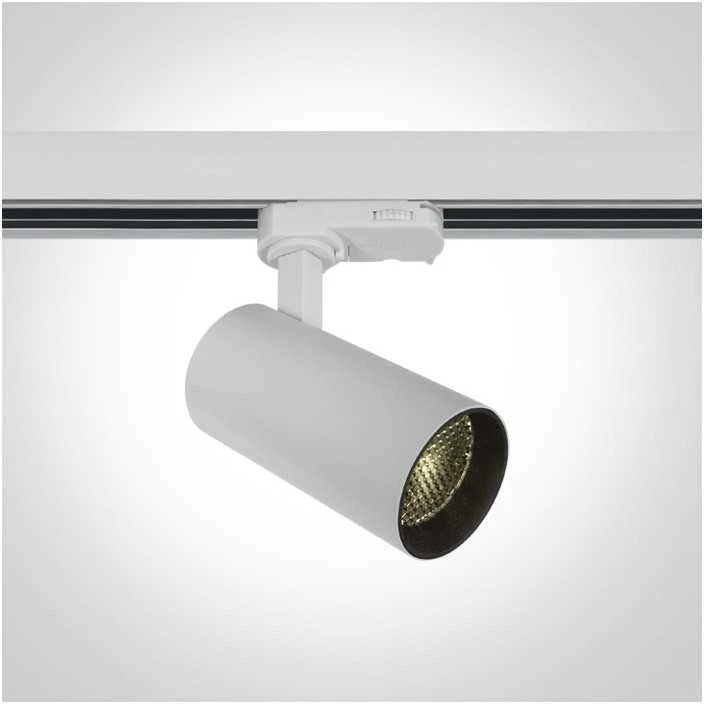 12W LED šviestuvas į bėgelius, baltas, 3000K, 65524T/W/W