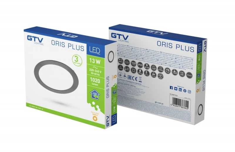 GTV įmontuojamas šviestuvas LD-ORW13W-CBP-10