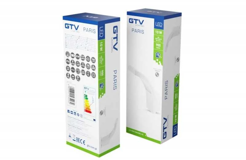 LED lauko šviestuvas GTV Paris, baltas