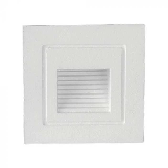 V-tac 3W LED įleidžiamas šviestuvas laiptams, baltas, 3000K, IP65