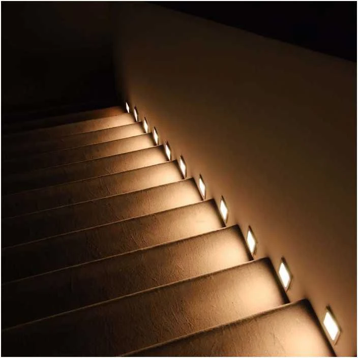 V-tac 3W LED įleidžiamas šviestuvas laiptams, baltas, 3000K, IP65