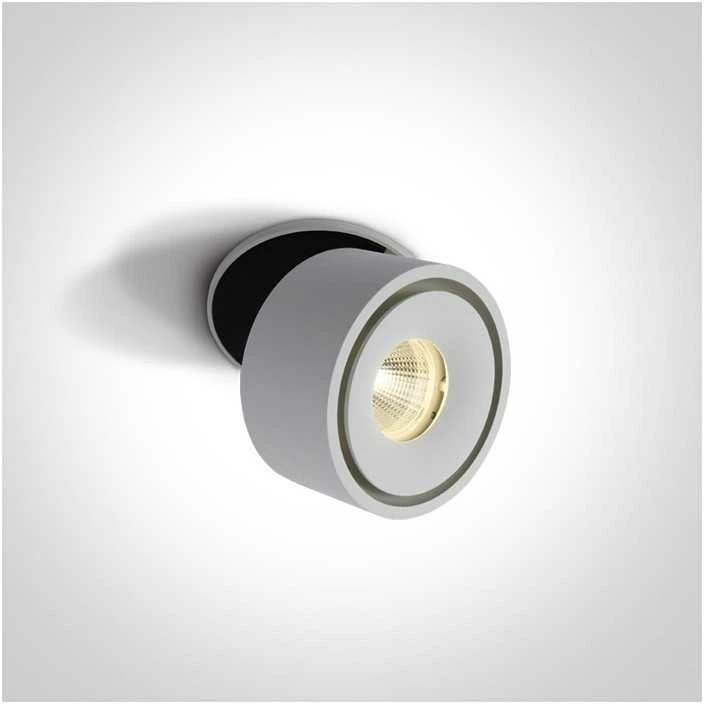 8W LED įleidžiamas pakreipiamas šviestuvas, baltas, 3000K, 11108LA/W/W