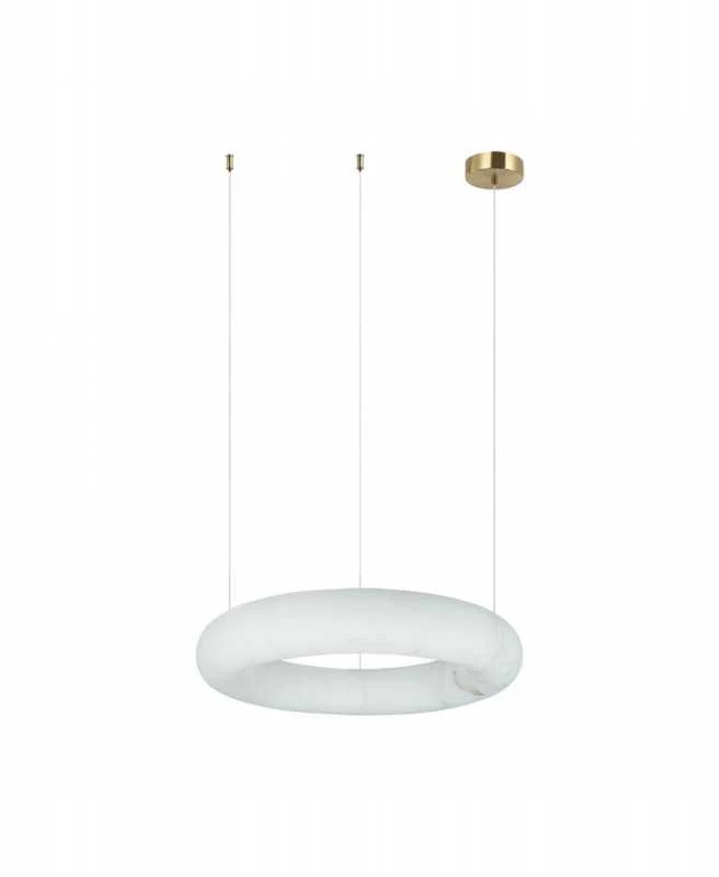 25W LED pakabinamas šviestuvas, žalvario/baltos sp., 3000K, dimeriuojamas, 34cm, 2542
