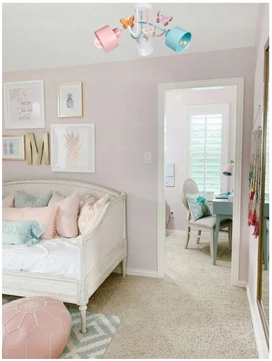 Šviestuvas pakabinamas lubinis šviestuvas EDISON LOFT BUTTERFLY šviestuvas kambariui