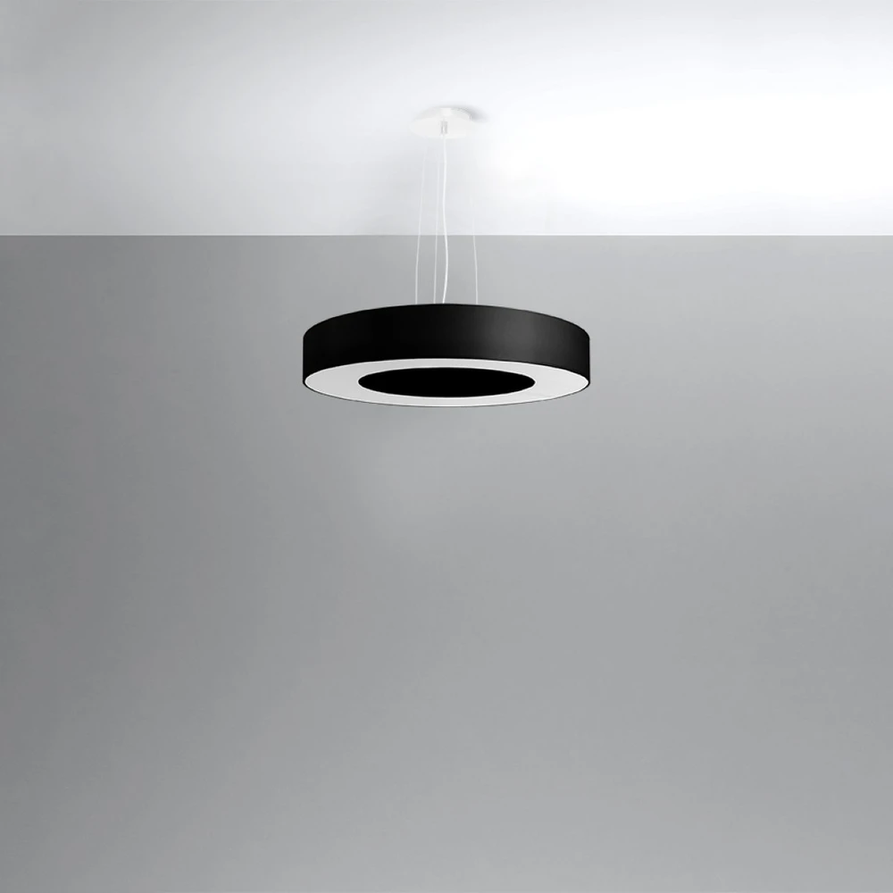 Pakabinamas šviestuvas Sollux Lighting Šviestuvas SATURNO SLIM 50 juodas