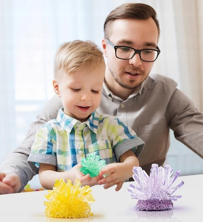 ŠVIETIMO MOKSLO RINKINYS LED KRISTOLŲ DINOZAURŲ VEISIMO DINO TERARIUM DIY DINO