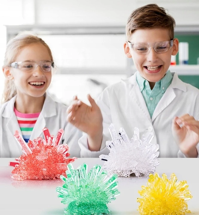 ŠVIETIMO MOKSLO RINKINYS LED KRISTOLŲ DINOZAURŲ VEISIMO DINO TERARIUM DIY DINO