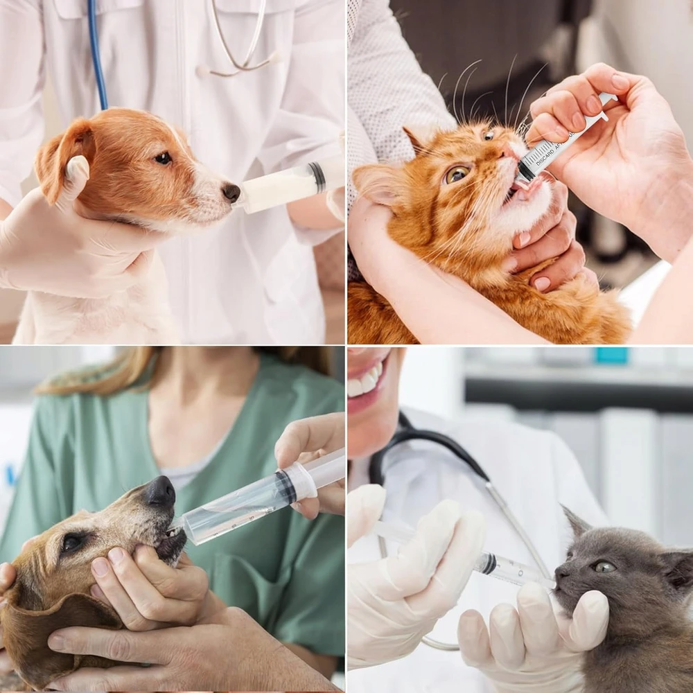Švirkštai 10vnt 30ml sterilus skysčio dozatorius aliejumi šerti gyvūnus