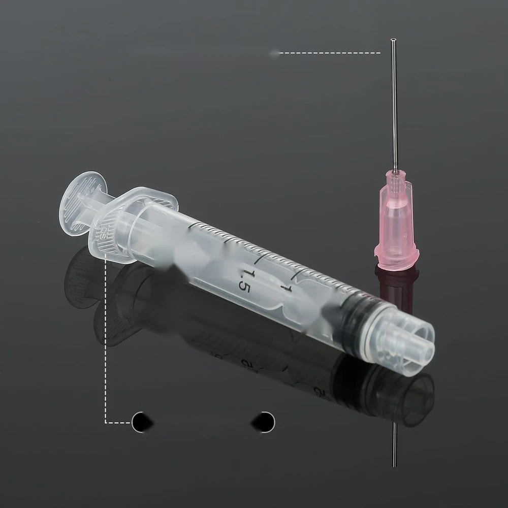 ŠVIRKŠTAI 2ml 20G BUKOS PLASTIKINĖS adatos 10 Vnt.