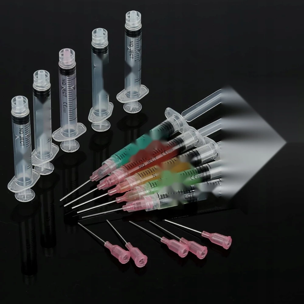 ŠVIRKŠTAI 2ml 20G BUKOS PLASTIKINĖS adatos 10 Vnt.