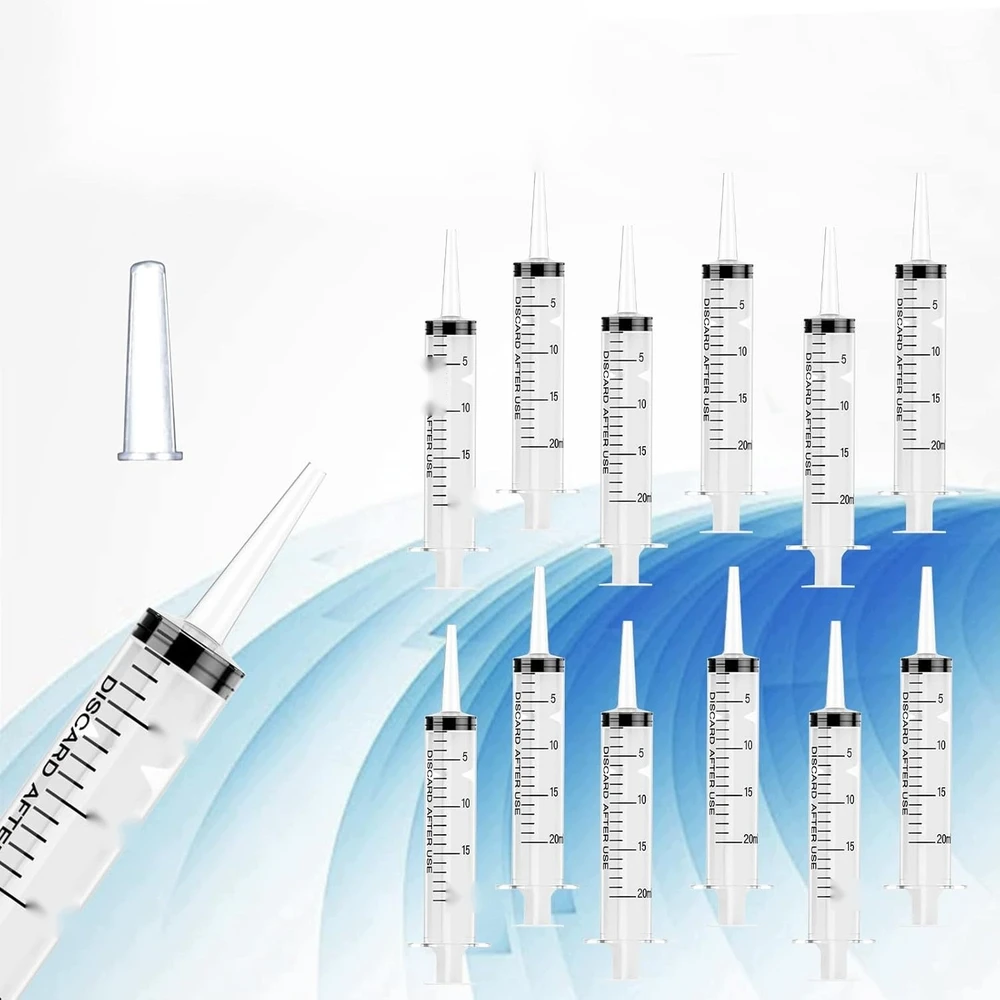 ŠVIRKŠTAS 12 Vnt. 20 ml LABORATORINIS STERILAS SU GRANDAVIMU BE ADATO