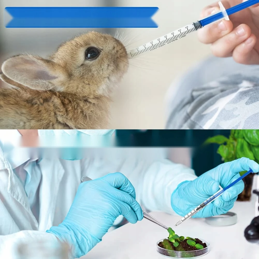 Švirkštas 1ml 50vnt vienkartinis plastikinis skysčių dozatorius