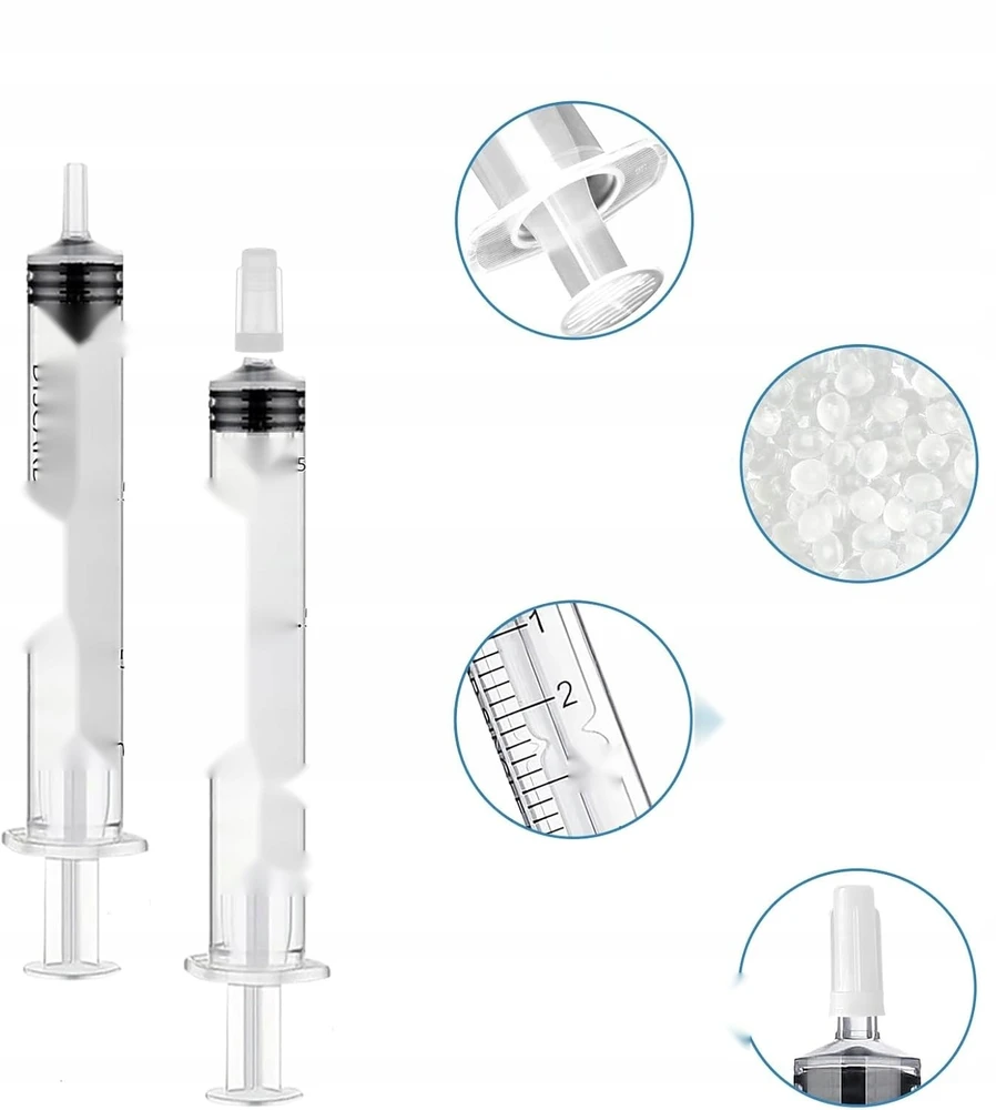 ŠVIRKŠTAS 50 Vnt. 3 ml BE ADATINĖS PLASTIKINIO DALYTUVO SU TIKSLIU KANTELIU