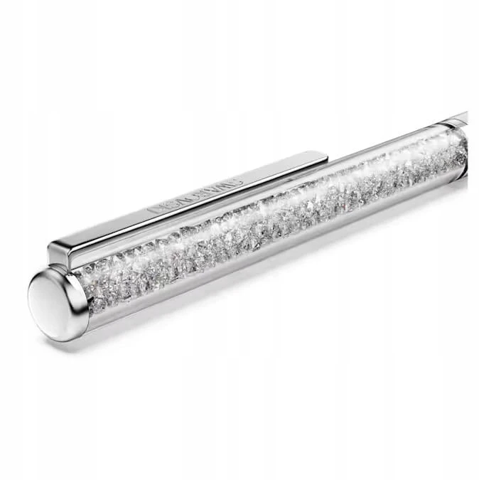 Swarovski Crystalline Chrome tušinukas padengtas baltu laku. Kristalai