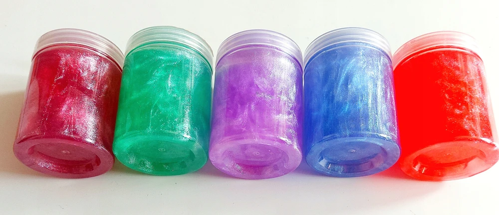 Swede SENSORY MASĖ vaikams SLIME CRYSTAL SOJL blizgis dėžutėje 1 vnt.