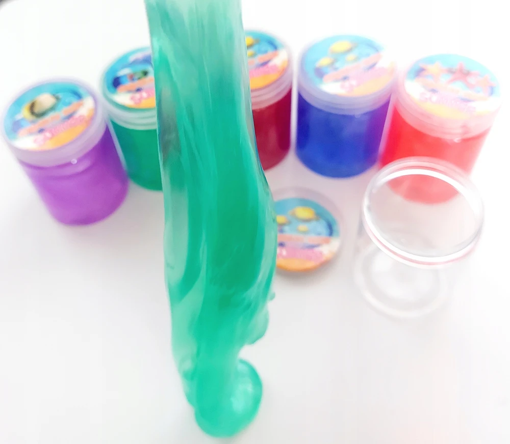 Swede SENSORY MASĖ vaikams SLIME CRYSTAL SOJL blizgis dėžutėje 1 vnt.
